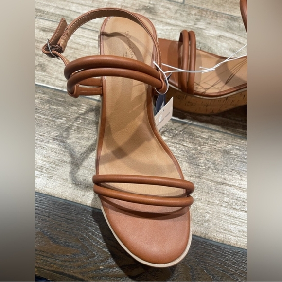 Universal Thread Women's Brown Bohemian Boho Cork Wedge 4 In Heels. Size 8.5 - Picture 4 of 8